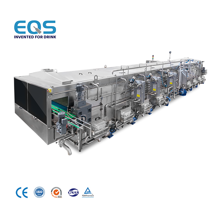 Ligne automatique de jus chaud, utilisation de Tunnel de pasteurisateur de refroidissement de bouteille, Type de chauffage électrique à vapeur, Tunnel de refroidissement de réchauffement de bouteille