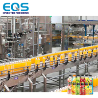 Ligne de production de machine de remplissage à chaud d'embouteillage de thé de jus en plastique rond du fabricant 500 ml